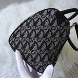 ディオール トロッター キャンバス ミニボストンバッグ ハンドバッグ グレー / ブラック - NEWSED