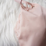 プラダ テスート ポコノ ナイロン 巾着バッグ ポーチ 三角プレート パステルピンク - NEWSED