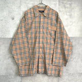 バーバリー ロンドン ヴィンテージ ノバチェック 長袖シャツ パジャマシャツ ベージュ - NEWSED
