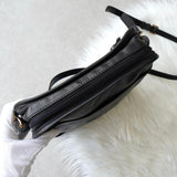 ロエベ アナグラム レザー ショルダーバッグ ポシェット ブラック - NEWSED