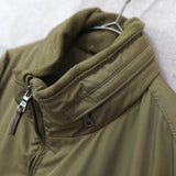 ポロ ラルフローレン ロゴ 裏地フリース 収納フード ナイロンジャケット ブルゾン カーキ - NEWSED