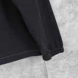 ステューシー ロゴ刺繍 ステッチ アノラックパーカー ブラック - NEWSED