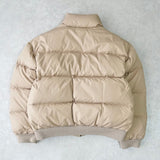 ポロ ラルフローレン ダウンジャケット スモールポニーロゴ 刺繍 ベージュ - NEWSED
