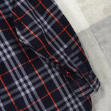 バーバリー ヴィンテージ ロゴ ノバチェック 長袖シャツ ネイビー - NEWSED