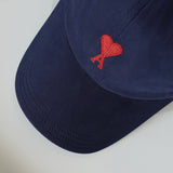 アミパリ アミ パリス ハートロゴ キャップ ネイビー 保存袋付き - NEWSED