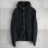 ポロ ラルフローレン フーデッドジャケット フリース裏地 ボア裏地フード ブラック - NEWSED