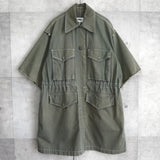 エムエムシックス メゾン マルジェラ オーバーサイズ 半袖 ミリタリージャケット カーキ - NEWSED