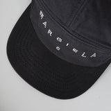 エムエムシックス メゾンマルジェラ スタッズ ロゴ ベースボール キャップ 帽子 ブラック - NEWSED