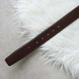 セリーヌ ヴィンテージ サルキー 輪馬車 レザー ベルト ブラウン / ゴールド レディース - NEWSED