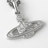 ヴィヴィアン ウエストウッド オーブ ラインストーン シルバー ネックレス 箱付き - NEWSED