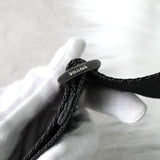 プラダ テスート / レザー ショルダーバッグ 三角プレート トライアングルロゴ ブラウン / ブラック - NEWSED