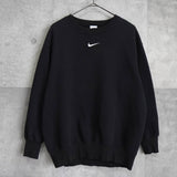 ナイキ ワンポイント センターロゴ スウェット ブラック - NEWSED