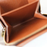 ルイ ヴィトン モノグラム コンパクトジップ 二つ折り財布 コンパクトウォレット ブラウン - NEWSED