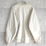 ラコステ ブルゾン スタジャン ロゴパッチ オフホワイト - NEWSED