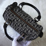 ディオール トロッター キャンバス ミニボストンバッグ ハンドバッグ グレー / ブラック - NEWSED