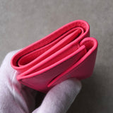 バレンシアガ ペーパーミニ ロゴ レザー コンパクトウォレット 二つ折り財布 ピンク - NEWSED