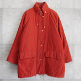 バーバリー ヴィンテージ 中綿ジャケット ミドルコート ホースロゴ 刺繍 イギリス製 レッド - NEWSED