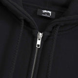 ステューシー ロゴ フルジップ パーカー ブラック - NEWSED