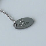 ヴィヴィアン ウエストウッド オーブ フェイクパール ピン ラインストーン ネックレス チョーカー シルバー - NEWSED