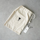 アミパリ アミ パリス ハートロゴ キャップ ベージュ 保存袋付き - NEWSED