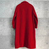 ポロ ラルフローレン ウールコート チェスターコート レディース レッド - NEWSED