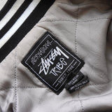 ステューシー ロゴ 刺繍 スタジャン ブラック - NEWSED