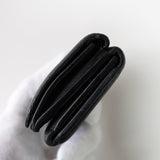 バレンシアガ エブリティ ミニ コンパクトウォレット レザー 三つ折り財布 ブラック - NEWSED