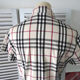 バーバリー ノバチェック 半袖 シャツ ワンピース アイボリー - NEWSED