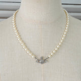 ヴィヴィアン ウエストウッド オーブ ラインストーン パール ネックレス チョーカー - NEWSED