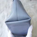 ステラ マッカートニー ノッテッド レザー 編み込み ハンドバッグ ブルー - NEWSED