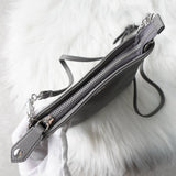 ヴィヴィアン ウエストウッド オーブ レザー ショルダーバッグ ポシェット グレー - NEWSED