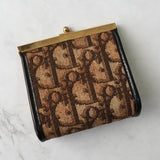 クリスチャン ディオール トロッター がま口 コインケース キャンバス / レザー - NEWSED