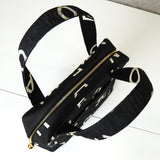 シャネル バイシー ロゴ マテラッセ キャンバス ハンドバッグ ブラック - NEWSED