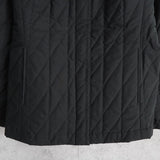 バーバリー リバーシブル ノバチェック ジップアップ 中綿ジャケット ブラック / ベージュ - NEWSED