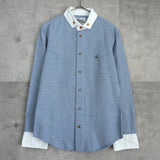 ヴィヴィアン ウエストウッド オーブ 長袖シャツ クレリックシャツ ブルー - NEWSED