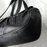 セリーヌ シボレザー 肩掛け ハンドバッグ ショルダーバッグ シルバー金具 ブラック - NEWSED