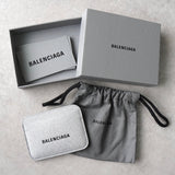 バレンシアガ ロゴ グリッター パスケース カードケース シルバー - NEWSED