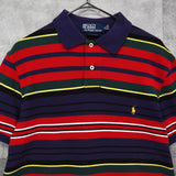 ポロ ラルフローレン ロゴ 刺繍 ボーダー柄 半袖ポロシャツ マルチカラー - NEWSED