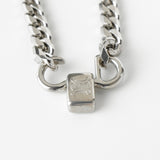 セリーヌ ヴィンテージ サークルロゴ シルバー ネックレス - NEWSED