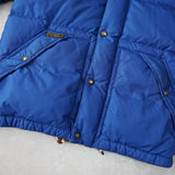 ポロ バイ ラルフローレン フーデッド ダウンジャケット フード取り外し可能 ブルー - NEWSED