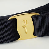 サルバトーレ フェラガモ ヴァラ リボン カチューシャ ブラック - NEWSED