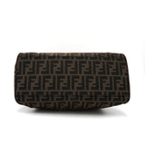 フェンディ エトニコ ズッカ柄 キャンバス/レザー ハンドバッグ ブラウン - NEWSED