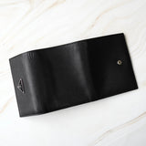 プラダ サフィアーノレザー トライアングルロゴ 三つ折り財布 ブラック 箱付き - NEWSED