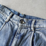 エムエムシックス メゾンマルジェラ スラッシュディテール カットアウト デニム ブルー - NEWSED