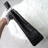 シャネル ターンロック マトラッセ キャビアスキン トートバッグ ブラック - NEWSED