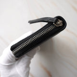 メゾン マルジェラ カレンダータグ 四つタグ レザー ラウンドジップ ロングウォレット 長財布 ブラック - NEWSED