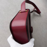 カルティエ マストライン レザー ショルダーバッグ ボルドー - NEWSED