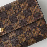 ルイ ヴィトン ダミエ ポルトフォイユ・サラ 長財布 フラップ ブラウン - NEWSED