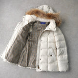 バーバリー ブルーレーベル ファー ダウンジャケット ダウンコート ファー取り外し可能 レディース ホワイト - NEWSED