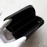 ボッテガ ヴェネタ イントレチャート レザー コインケース ミニポーチ ブラック - NEWSED